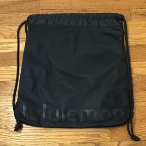lululemon athletica Black Drawstring Backpack
